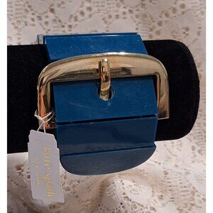 NEW-Kate Spade New York Blue Resin Bracelet With Gold Buckle Accent